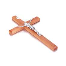 1pc Wooden Large Cross Pendant Hand Held Prayer Cross
