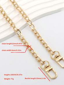 1Pc Bag Chain Single Buy Chain Bag Strap Accessories Women's Bag Chain Shoulder Strap Crossbody Backpack Chain High Grade Bag Strap - Bag Chain - View 3