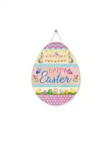 Easter Wreath, Easter Party Home Decoration Wall Hanging B - Multicolor - View 1