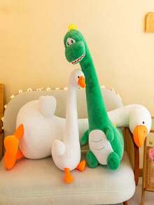 1 Almohada Larga De Ganso Blanco/peluche/juguete De Peluche Blanco - Blanco - Ver 5