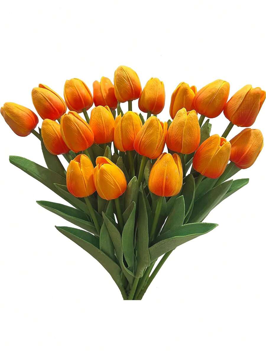 10 件人造郁金香花适用于厨房、客厅、卧室、浴室、派对、餐厅装饰复活节 - 西陽色 - 查看 1