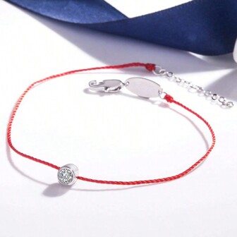 Red String Single Diamond Women's Lucky Bracelet