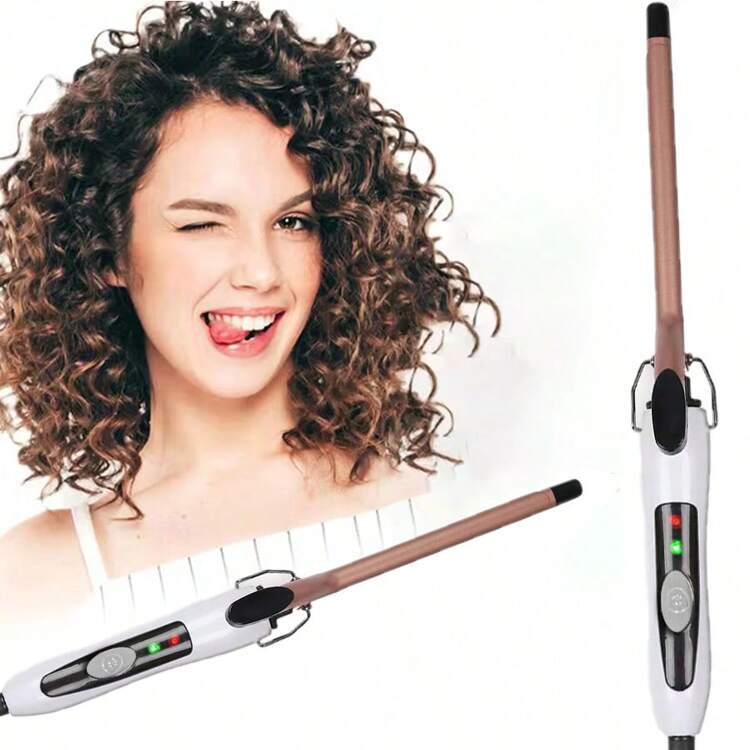Super Small Curling Iron Portable Knitted Curler Cylinder Shaped Curling Iron For Women Ceramic Thin Barrel Hair Curler Tailored For Women With Long Hair SHEIN
