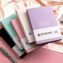 365天工作和運動的每日計畫,習慣追蹤器和筆記本 - 白色 - 查看 1