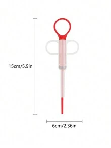 Pet Medicine Feeder, Suitable For Dogs And Cats, Can Be Used To Feed Calcium And Anthelmintic Medicine, Pet Supplies - Red - View 4