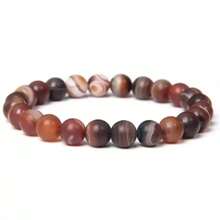 1 stuk 8 mm Prachtig Veel kleurig Steen Helende kristal Stretch Kraal Armbanden Voor mannen en vrouwen Casual Juwelen Feest