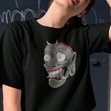 Women T-Shirts - 黑色 - 查看 2