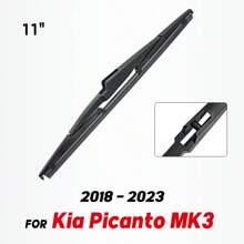 11英寸後雨刷,適用於kia Picanto Mk3 2018-2023擋風玻璃後窗。適用車型：kia Picanto Mk3 2018-2023。100％全新未使用（在發貨前進行品質檢查）。 這是後雨刷片。材質：優質天然橡膠,保證最大性能。特點：尺寸定制,可直接替換舊雨刷片。 使用壽命：100萬次擦拭。溫度容忍度：+158f至-40f（+ 70c至-40c）。獨特的三段式設計使整個雨刷片長度均匀施加壓力。緊張記憶沿整個刀片長度均匀施加壓力。特殊混合橡膠可提供最終平滑,清潔,無打滑的雨刷。氣動設計可顯著減少風阻,噪音和風阻。防止金屬/塑料零件曝露而積累冰和雪。說明：此商品不帶手冊安裝 - 黑色 - 查看 1