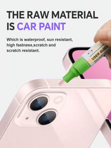 Touch Up Paint Compatible With IPhone(15Pro/15Pro Max Black Titanium), IPhone Touch Up Paint Pen, Two-In-One Scratch Remover For Minor Scratches, Special-Purpose Repair Paint Pen Universal Color Optional Compatible With IPhone (1 Pack) - Black - View 4