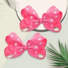 2入組3.9英寸髮箍,時尚兒童夾子髮箍,適用於節日 - 彩色 - 查看 4