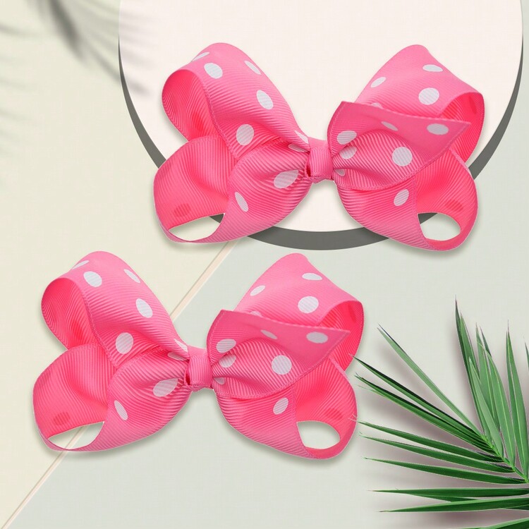 2入組3.9英寸髮箍,時尚兒童夾子髮箍,適用於節日 - 彩色 - 查看 4