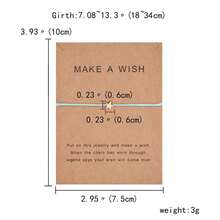 1pc Simple European And American Style Starfish Decorated Adjustable Bracelet With Paper Wish Card For Ladies' Daily Wear - Blue - View 7