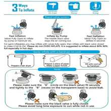 1pc Navy Blue Inflatable Slouchy Chair, Outdoor Air Sofa Bed With Washable Cover, Foldable Coffee Color Slouchy Sofa For Girls And Boys (With Air Pump Gift) - Navy Blue - View 10