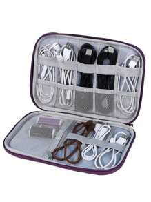 1pc Portable Watch Band Storage Bag/box, Perfect Gift For Festival/birthday/easter, Bohemian Style - Purple - View 2