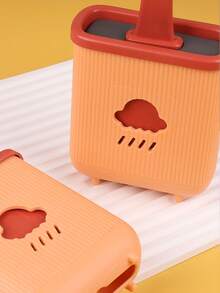 1入組牆掛式柔軟刷毛馬桶刷套裝,用於馬桶清潔 - 橘色 - 查看 5