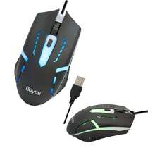 Mouse Alámbrico Gamer con Luz RGB Resplandor - Negro - Ver 3