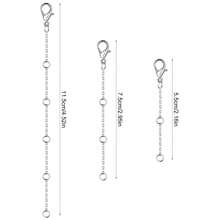 3Pcs Golden Stainless Steel Necklace Extender Chain Necklace Extenders Tail Chains For Bracelet Anklet Stainless Steel Chain Extenders For Jewelry Making