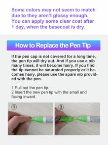 Touch Up Paint Compatible With IPhone(13/13mini Red), Iphones Touch Up Paint Pen, Two-In-One Scratch Remover For Deep Scratches, Special-Purpose Repair Paint Pen Universal Color Optional Compatible With IPhone (1 Pack) - Red - View 7