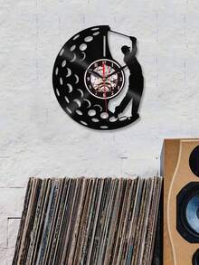 1 件,黑膠唱片掛鐘。七色led燈,遠端燈光控制。高爾夫比賽,打高爾夫球,高爾夫球手,裝飾時鐘。安靜的掛鐘,沒有滴答聲。客廳、臥室、書房家居牆壁裝飾掛鐘。高爾夫主題裝飾時鐘。 - 黑色 - 查看 4