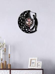 1 件,黑膠唱片掛鐘。七色led燈,遠端燈光控制。高爾夫比賽,打高爾夫球,高爾夫球手,裝飾時鐘。安靜的掛鐘,沒有滴答聲。客廳、臥室、書房家居牆壁裝飾掛鐘。高爾夫主題裝飾時鐘。 - 黑色 - 查看 8