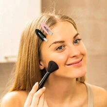 6 件女士防弯曲防皱发夹 - 造型鳄鱼夹鳄鱼发夹用于造型分区用于沙龙发型美发刘海波浪女士化妆应用妈妈礼物休闲 - 彩色 - 查看 2