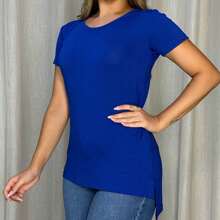Women T-Shirts - 藍色 - 查看 3