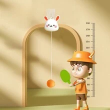 1set Hanging Ping Pong Training Device, Automatic Collection Line, Suspended Indoor Vision Training Tool For Ping Pong - Green - View 2