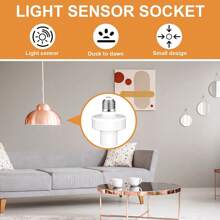 2 Piezas Socket Inteligente Adaptador De Foco Led Inteligente Wifi E27/e26 - 2PCS - Ver 4