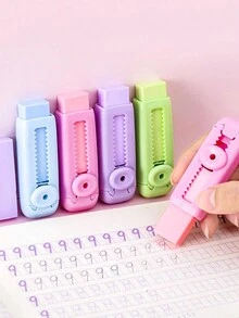 1pc Sky Blue Eraser - Blue - View 6