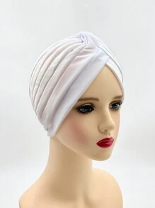 1pc Women's Solid Color Minimalist All-Match Comfortable Outdoor Head Wrap Hat ( Style) - Brown - View 6