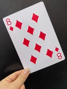 1 张，巨型扑克牌（4.5 英寸 * 6.5 英寸）（11.5 厘米 * 16.6 厘米），纸质材料，巨型扑克游戏，超大纸牌游戏，比普通纸牌大 4 倍，结婚周年派对用品，生日派对用品，暑假派对用品，主题派对装饰品，饮酒派对，圣诞节游戏，圣诞派对，新年游戏 - 紅色 - 查看 7