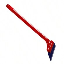 1pc Red Abs Car Snow Shovel For Winter, Snow Removal, Ice Breaking, Windshield Scraping, Anti-Slip Handle - Red - View 1