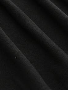 Tween Boys' Basic Derong Long Sleeve Stand Collar T-Shirt - Black - View 9