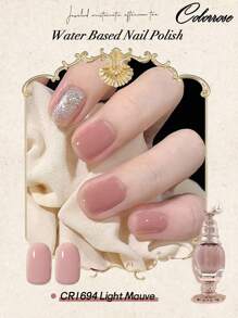 COLORROSE 11ml 可撕式指甲油，指甲凝胶，水性，含滋养油，亮釉色，快干，圆形刷头，方便涂抹 - 淺粉色 - 查看 2