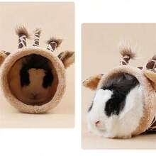 1入組長頸鹿款寵物隧道玩具：一個有趣又舒適的藏身處,適用於您的貓或小型寵物！ - 彩色 - 查看 6