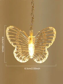 1 Pieza Cadena De Luces Led De Mariposa, Luz De Estrella Intermitente Y Colorida Con Batería Para Decoración De Exteriores - color - Ver 6