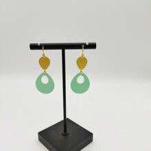 Europe And America New Fashion Round Earrings - Gold - View 1