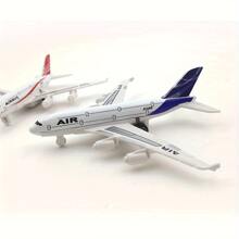 1pc Alloy Airplane Model Ornament, Alloy Toy, Random, Toy Festival Gift, Christmas,Aero Plane,Wooden Airplane,Airplane Toys Kids,Back To School - Multicolor - View 6