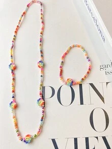 1個優雅珍珠裝飾項鍊/手鍊飾品,適用於裝扮 - 彩色 - 查看 2
