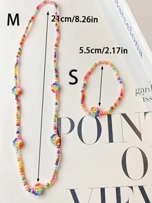 1個優雅珍珠裝飾項鍊/手鍊飾品,適用於裝扮 - 彩色 - 查看 10