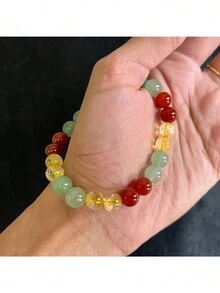 Men's Beaded Bracelet - C - View 4
