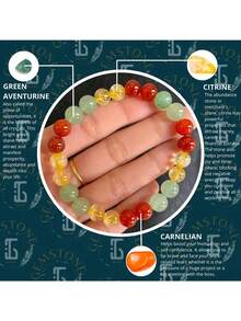 Men's Beaded Bracelet - C - View 1