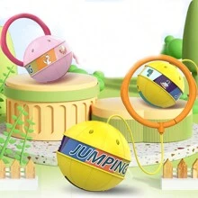 Pelota Que Rebota Iluminada Al Azar, Anillo Elástico Para El Pie, Círculo Para Saltar Fitness Con Palo Mágico, 1 Ud. - Multicolor - Ver 2