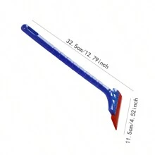 1pc Red Abs Car Snow Shovel For Winter, Snow Removal, Ice Breaking, Windshield Scraping, Anti-Slip Handle - Red - View 6