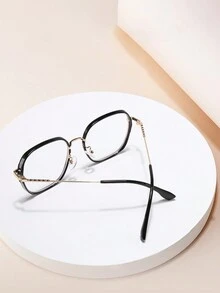 1pc Metal Tr Mix Unisex Business Korean & Japanese Style Glasses - Multicolor - View 7