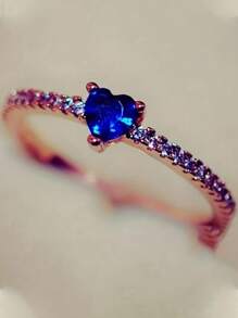 Luxury S925 Sterling Silver Ring With Colorful Cubic Zirconia, Unique Design For Women - Multicolor - View 1