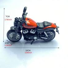 1 件青少年紅色合金迷你摩托車模型複製品,創意辦公桌展示玩具,適合辦公室和收藏 - 玫紅色 - 查看 11