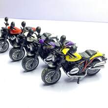 1 件青少年紅色合金迷你摩托車模型複製品,創意辦公桌展示玩具,適合辦公室和收藏 - 玫紅色 - 查看 10