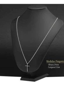 Men'S Necklace Sets - 銀色 - 查看 7