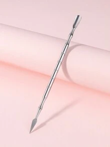 修剪壓膜器,1支不銹鋼雙頭壓膜器＆清除器工具,可用於清除凝膠指甲油和去除死皮,專業等級不銹鋼壓膜器和切割器 - 耐用的美甲和美足工具 - 適用於指甲和腳趾甲（銀色）,美甲工具,家用美甲工具 - 銀色 - 查看 1